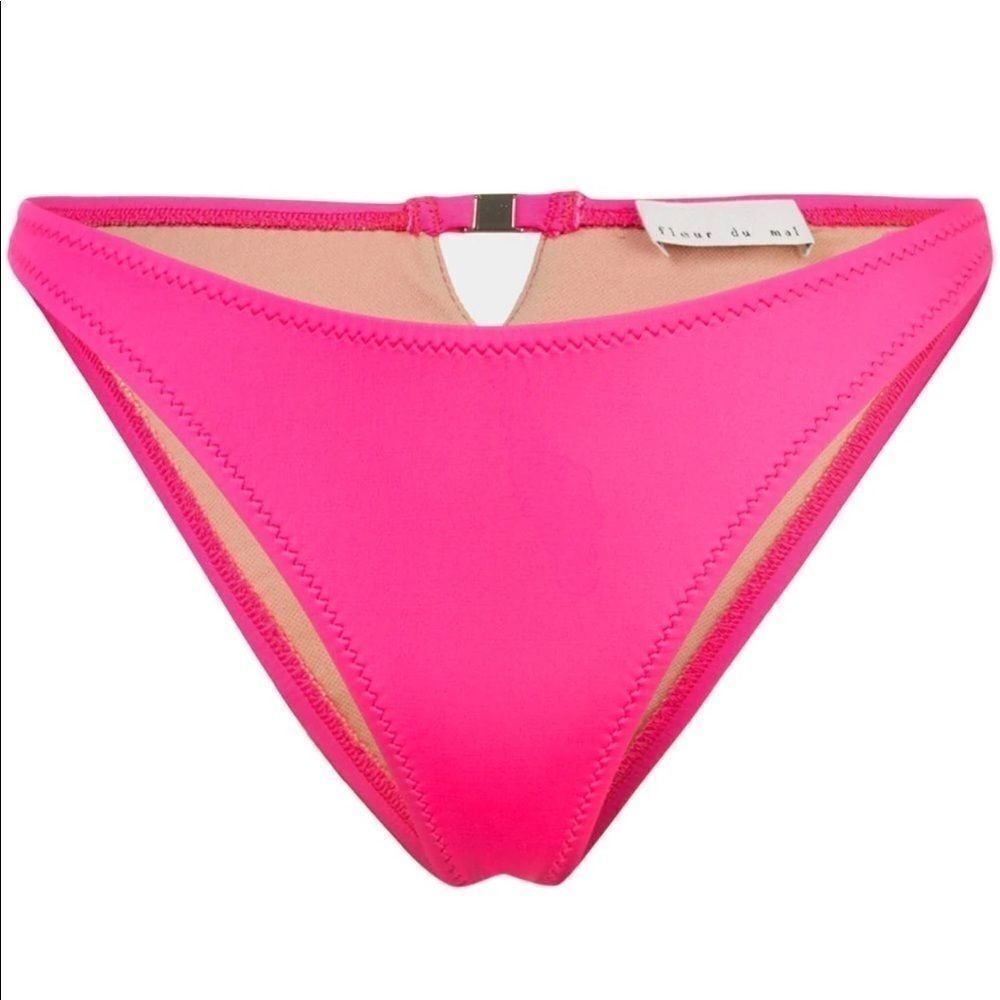 Fleur Du Mar Tanga Bikini Bottom Gia Pink Large